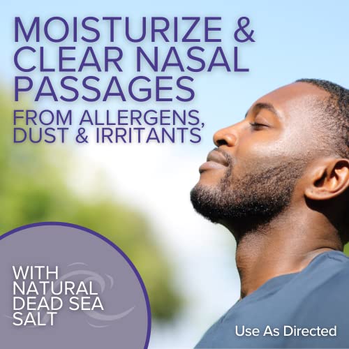 Nasova Saline Spray With Natural Dead Sea Salt - Moisturizing, Cooling Spray For Nasal Dryness Relief, Clear Nasal Passages From Allergens, Dust, And Irritants (0.5 Ounce) 15Ml #TOP1