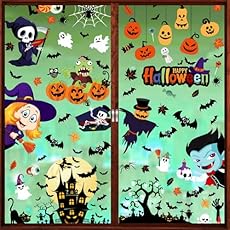 Zindoo Halloween Decoracion para Ventana 9 Hojas 1...