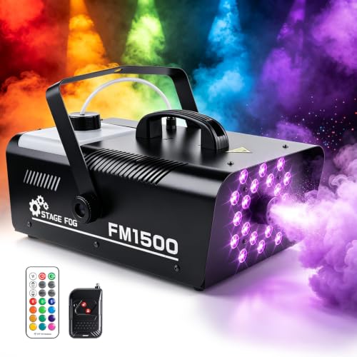 1500W Fog Machine Outdoor Indoor, Halloween Smoke Machine Fog 20000 CFM