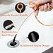 Cuzlarmul 35 Inch Drain Snake Hair Clog Remover Tool, Long Flexible Anti-Break Steel Plumbing Snake, for Bathroom Sink, Shower, Tub, Pipe Drain (4 Pack)