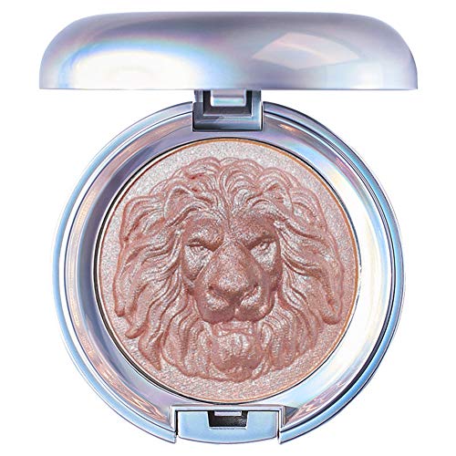 GL-Turelifes Lion Highlight Powder Palette, Ginger Highlighting,Trimming Shimmer Powder, Glitter Highlighter Powder Palette Facial Brightening, Nose Shadow, Silhouette Highlighting Powder (#3 Pink Aurora)