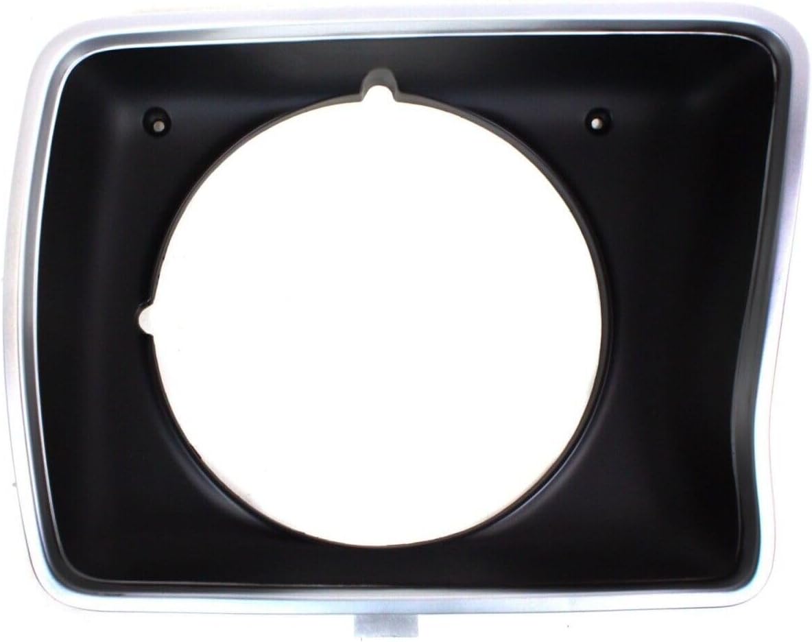 Headlight Door Bezel Doorezels Set of 2 Left-and-Right for Ford for F350 1978-1979 Pair Black