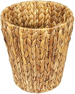 woodluv Natural Water Hyacinth Waste Paper Bin / Basket