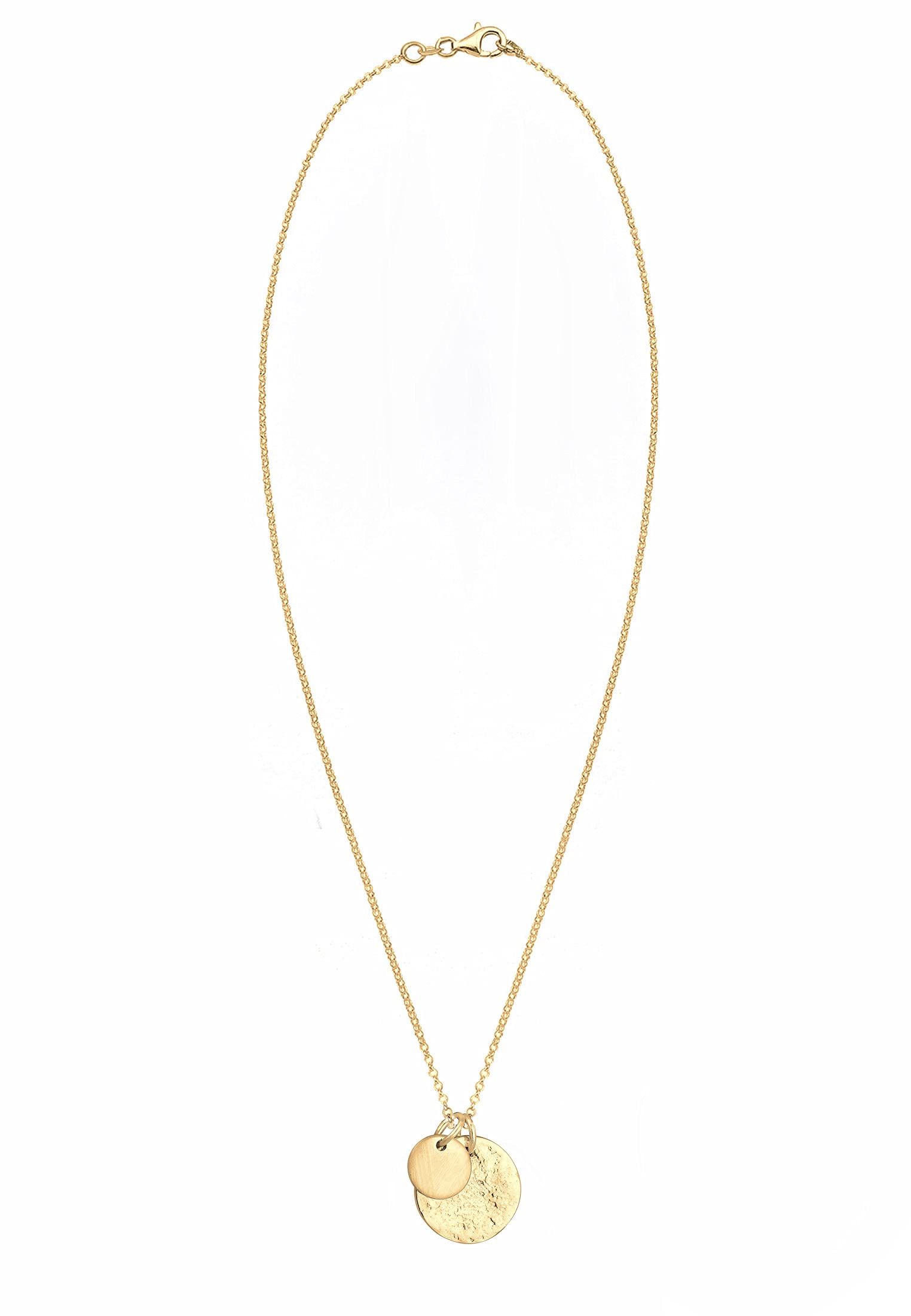 Elli Halskette Damen Plättchen Geo Organic Look 925 Silber
