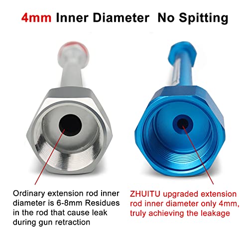 Airless Paint Sprayer Spray Gun Tip Extension Pole Rod 2 Pack Airless Sprayer Gun Spray Painting Wand 11.8inch 20inch