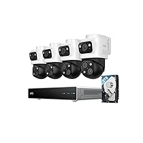 eufy Security, PoE Videosorveglianza Esterno NVR S4 Max, Telecam Bullet-PTZ 16 MP triplo obiettivo,PTZ 360°, zoom auto x8, ricerca video smart, Traccia multi-telecam, Visione nott a colori,24, 7,HD 2TB