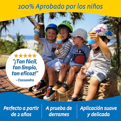 Miniatura 5 de Solar Buddies Aplicador De Protector Solar - Completo Rosa Completo Azul - Aplicador Recargable De Esponja Para Protector Solar, Crema Solar Y Loción Para Niños, Adultos Y Familias - Contiene 100ml