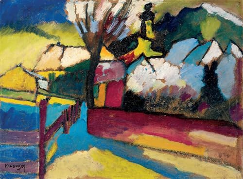 Toile Paysage d'automne avec arbre Kandinsky pour sublimer la décoration du salon