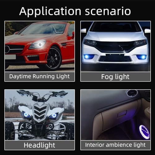 Image of Vagary 60Mm Angel Eyes Ring Light For Headlight With App Controller (Rs 200, Ns 200, 60Mm) - Led