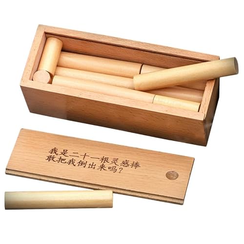 BESPORTBLE 21pcs Wooden Brain Teaser Set