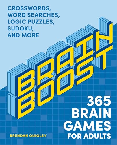 Image of Brain Boost: 365 Brain Games for Adults: Crosswords, Word Searches, Logic Puzzles, Sudoku, and More