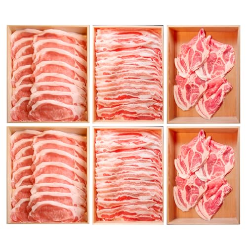 ふくいポーク3種 焼肉・BBQ用(1種 約250g×2パック) 合計約1.5kg [B-066039] / 豚肉 小分け バラ ロース モモ バラ肉 ロース肉 モモ肉 焼肉 冷凍 ふくいポーク ブランド豚 バーベキュー BBQ 250g 500g キャンプ アウトドア