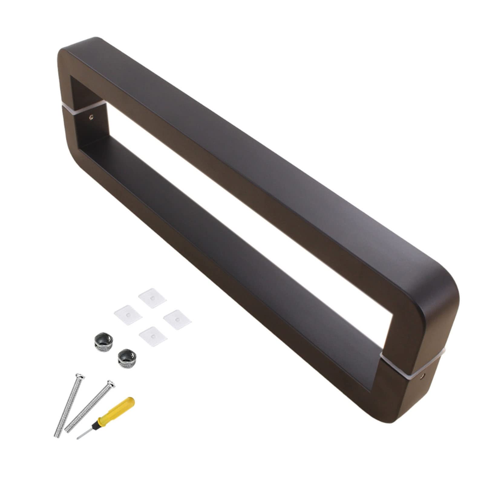 Poignée de porte en acier inoxydable H 62,5 cm pour verre et bois