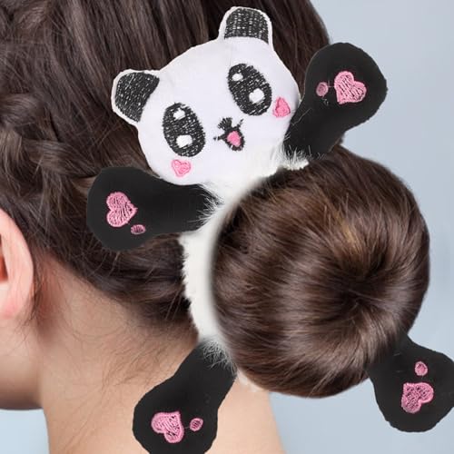 Coleteros de pelo peludos antitirones para evitar dolor en coletas de niñas 5