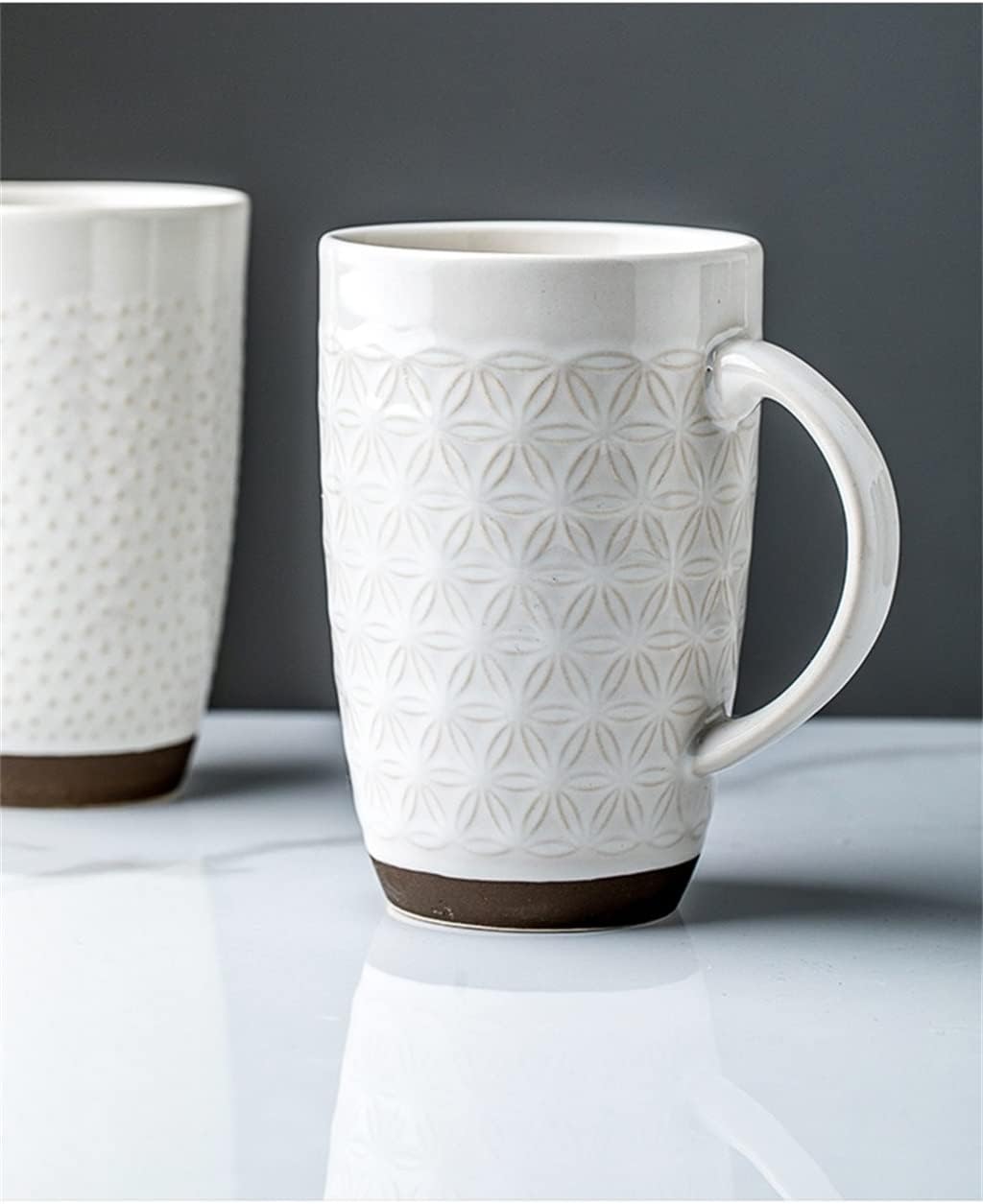 600ml Europe Ceramic Mug Coffee Creative Office Tea Drink Drinkware Couples Gift(D)