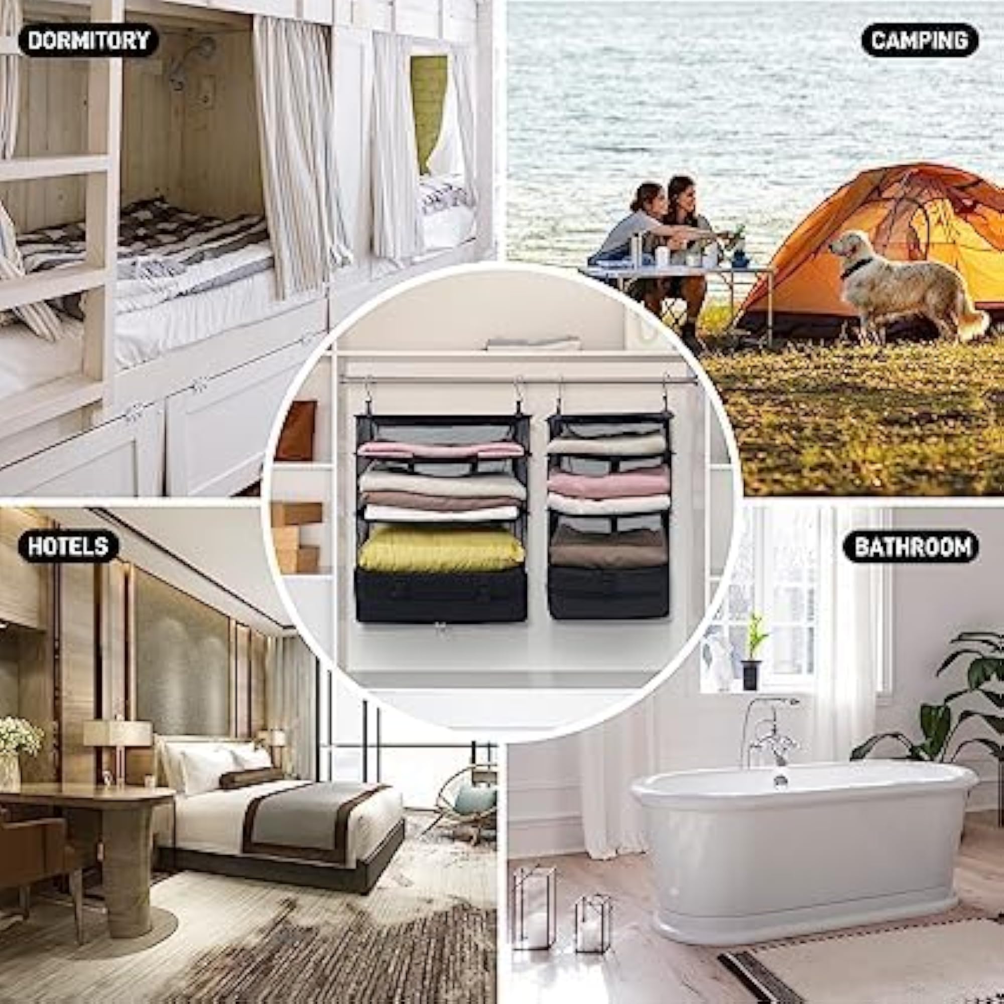 X-Large Hanging Travel Garment Packing Organizer