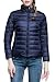 Women's Lightweight Packable Down Puffer Coat Fall and Winter Stylish Jacket Navy US Medium(Asian 2XL)