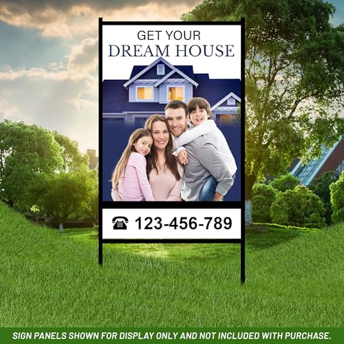 Justsignframes C-230 Real Estate Yard Sign Metal H Frame With Rider  thumb #6