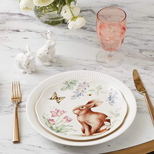 Lenox 893465 Butterfly Meadow Bunny 4-Piece Accent Plate Set #TOP3