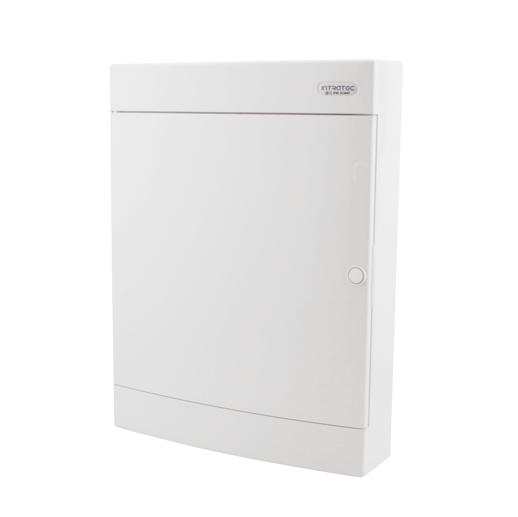 Intratec natynkowy rozdzielacz komunikacyjny IP40 – wytrzymały rozdzielacz sieciowy z tworzywa sztucznego ABS do routera, panel łatowy, 526 x 396 x 112 mm, biały