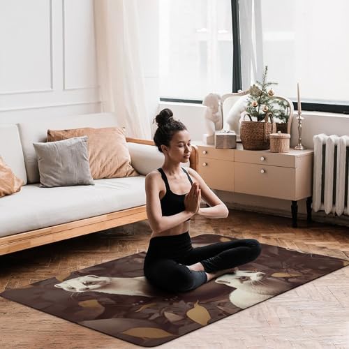 Tapis de sol en velours corail absorbant fini les glissades dans le salon de la maison - 7