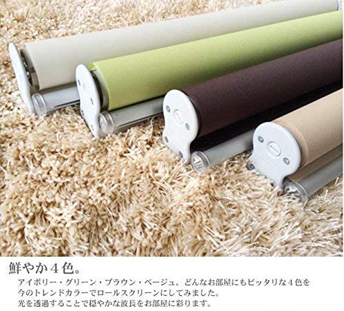 Amazon｜【Zen】 透過性生地 ロールスクリーン サイズ：幅180cm×高さ