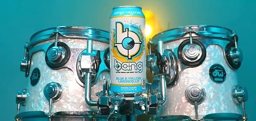 Bang Energy Blue And Yellow Limoncello, 0 Calories, Sugar Free With Super Creatine, 16Oz Cans - Blue And Yellow Limoncello Bang Energy Drinks 12-Pack (Pack Of 12 16 Oz. Cans) – With Queen Jax Fridge Magnet - Exclusive Flavor! Zero Calories #TOP6