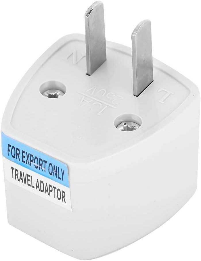 Men's Universal UK Eu Au To Us Travel Power Plug Adapter (One Size)