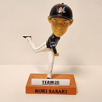千葉ロッテマリーンズ　佐々木朗希　ボブルヘッド Amazon.co.jp: 千葉ロッテマリーンズ 佐々木朗希 BSW ボブルヘッド