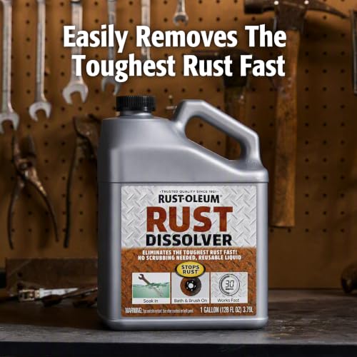 Rust-Oleum Rust Dissolver Soak & Bath | Heavy-Duty Corrosion Remover for Metal Tools, Cars, Bikes, Grills, Bolts, Firearms & More | Quart - image 4