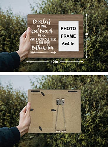 Fondcanyon Coworkers Are Many Great Friends Are Few Coworker Leaving Picture Photo Frame, Colleague Goodbye Farewell Picture Frames, Retirement Gift, Going Away Gifts For Coworkers(4X6 Inch Photo) #TOP4