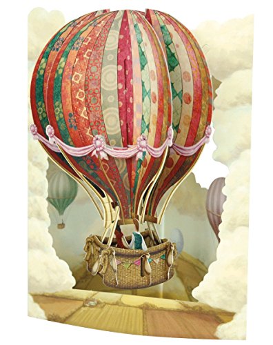 Santoro Interactive 3D Swing Greeting Card, Hot Air Balloon