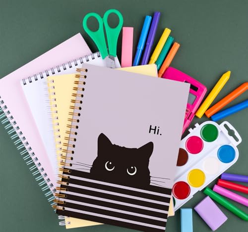 Carnet de notes amusant avec chat OXW pour le bureau et l'écriture quotidienne - 6