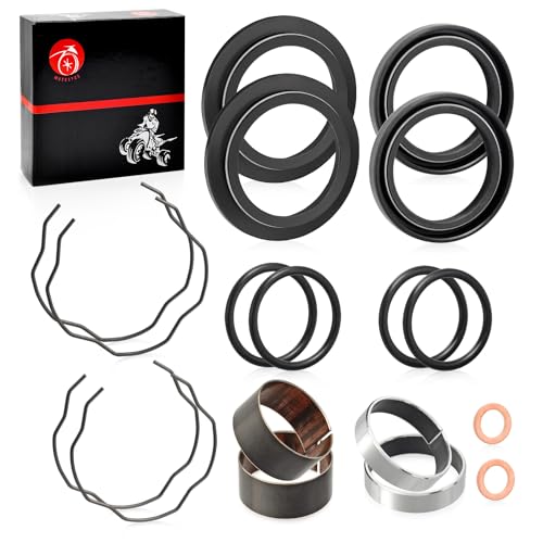 Image of Fork Bushing Dust Oil Seals Kit For Yamaha V-Star 650 950 1100 1300 XVS650 XVS950 XVS1100 XVS1300 MT07 FZ07 XSR 700