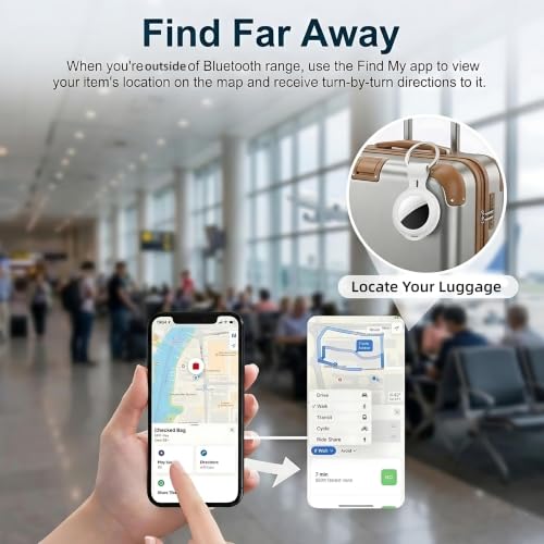 4 Pack Smart Tracker Tags MFi Certified Item Finder Apple Find My iOS Only — view 5