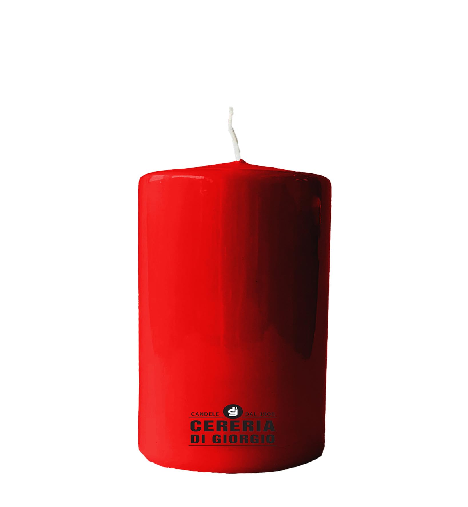 Candle Diameter 7 cm Height 10 cm Red