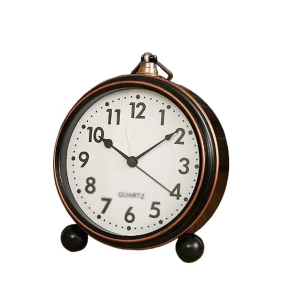 G5Z9W3C7M2 Loud Alarm Clocks Analog Alarm Clock Black Vintage Multifunctional for Living Room Office School Dormitory Battery Operated Students