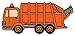 Produktbild Patch Müllwagen LKW Laster Müllauto Müllfahrzeug Müllabfuhr Aufnäher Bügelbild 11,2 x 5,0 cm