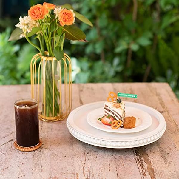 Pärlstav Lasy Susan (vit)