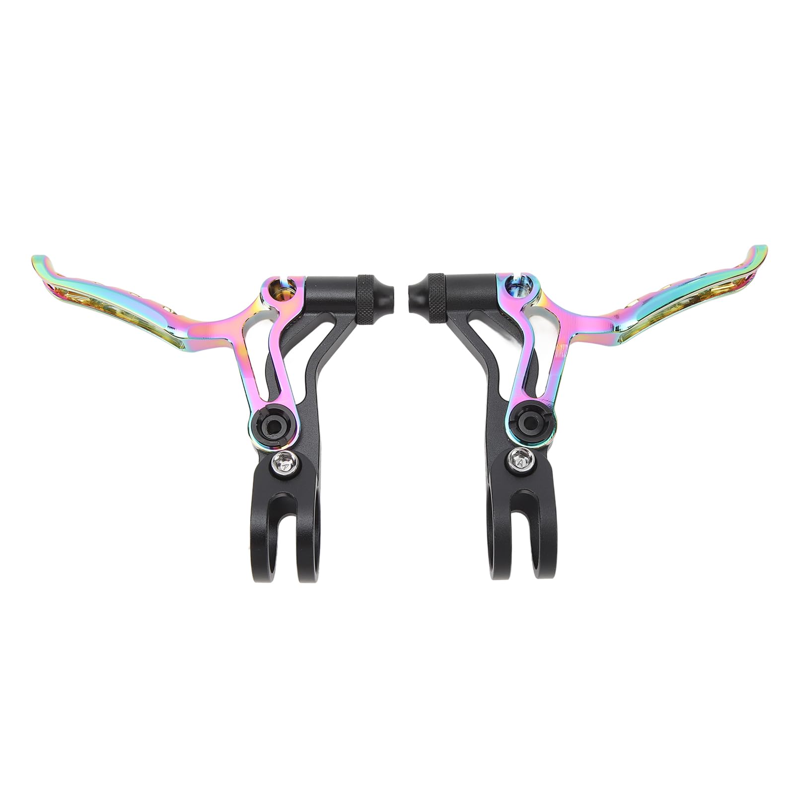 Leva del freno della bicicletta Lega di alluminio Maniglia del freno a V Leggera Resistente Risposta rapida per Mountain Bike Bici da strada Manubrio da 22,2 mm Confezione