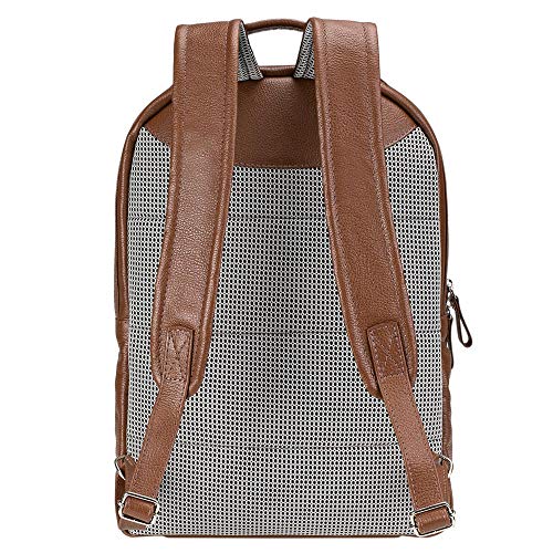 Mochila De Couro Legítimo Masculina Alto Padrão Luxo Slim