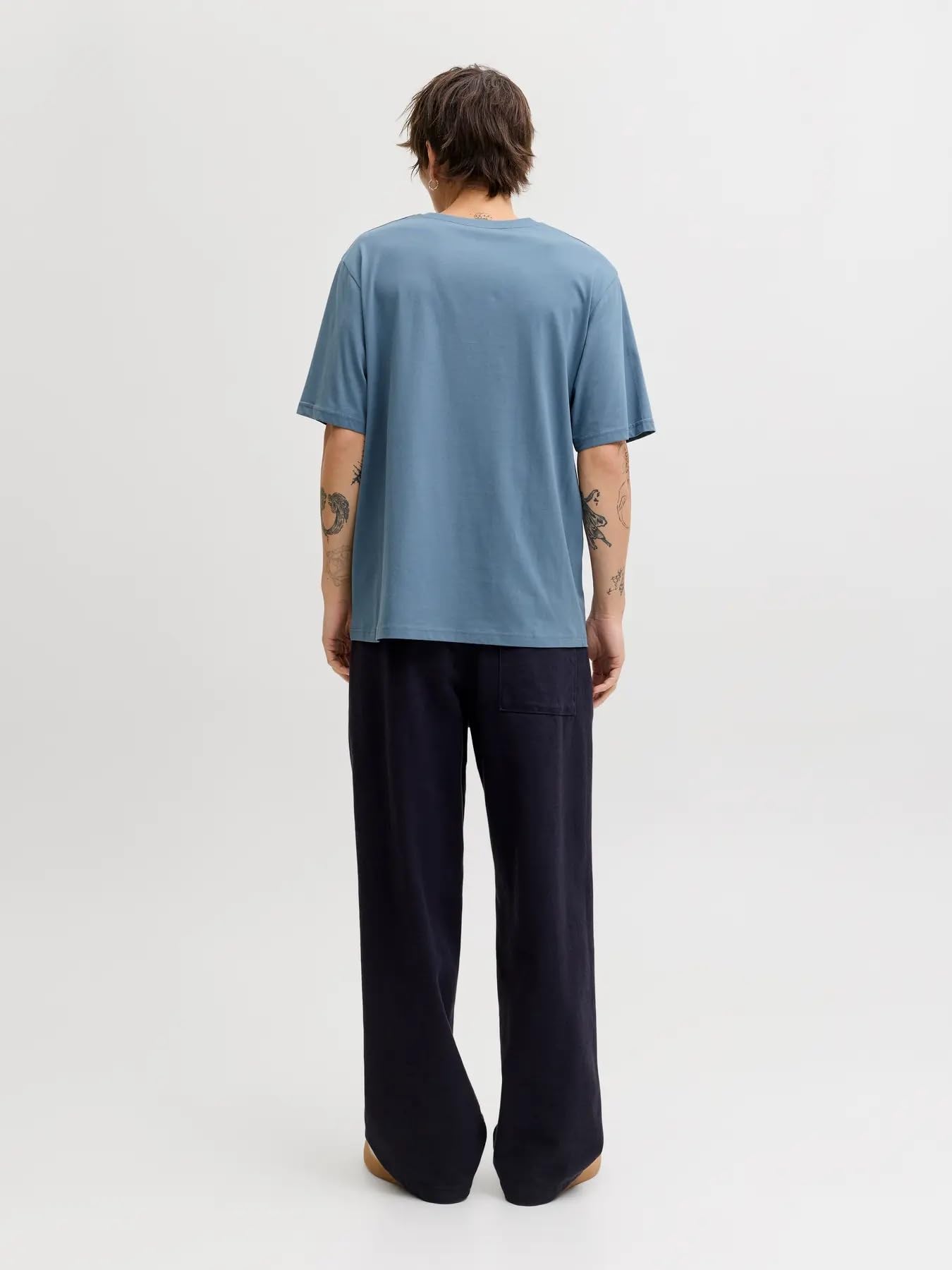 JACK & JONES Camiseta para Hombre con Logo, Azul (D/Moonbeam/Blue Mirage/Iceberg Green), XXL