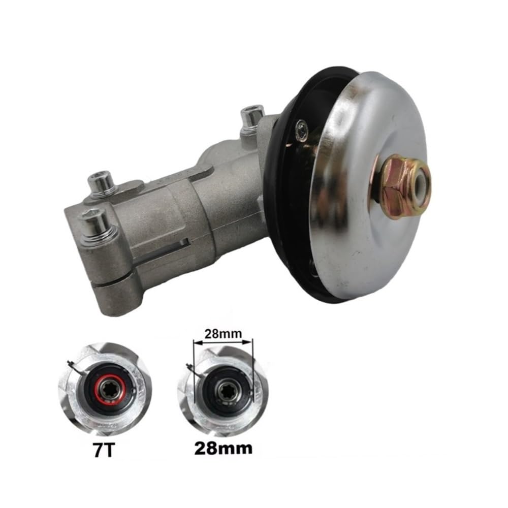 28 7T Testa Ingranaggi Scatola Ingranaggi Decespugliatore Parte Accessorio for Prato Decespugliatore Testa Ingranaggi