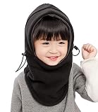 Kids Winter Windproof Cap,Children's Double Warm Balaclava Face Mask for Cold Weather,Neck Warmer,Ad