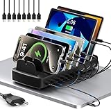 COTOP USB Ladegerät Mehrfach, 10 port Desktop Ladestation mit 100W PD Schnellladung für Laptop, 65W X4 USB C für Mehrere Geräte, Kompatibel mit MacBook Pro/Air, Handy, iPhone, iPad, Samsung