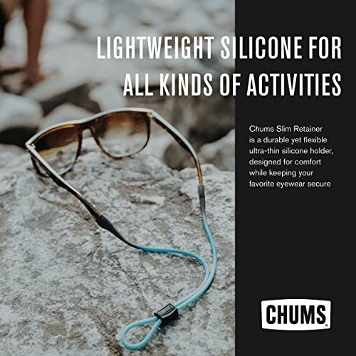 Chums Slim Retainer - Adjustable Thin Silicone Unisex Eyewear Keeper (Black) #TOP1