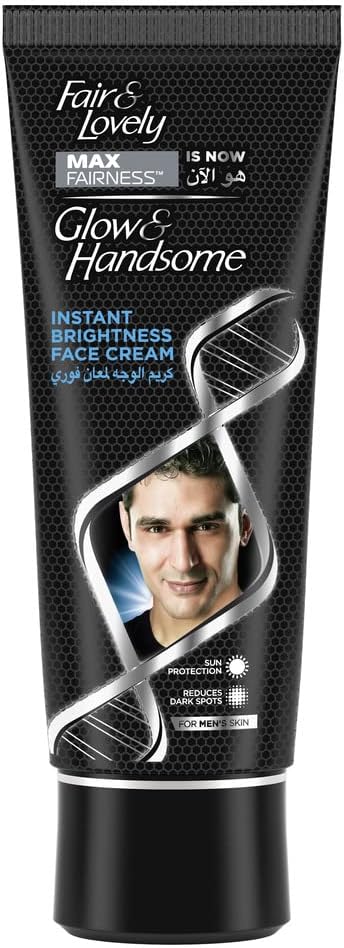 GLOW & HANDSOME Formerly Fair & Lovely Face Ceam for men Instant Brightness for glowing skin, 100g