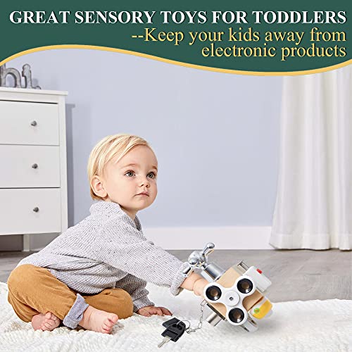 7-In-1 Busy Cube, Sensory Busy Board Travel Toys For Toddlers 1-3, Activity Fidget Cube Montessori Educational Learning Toy For Toddlers Kids Baby 2-4 Years Old #TOP4