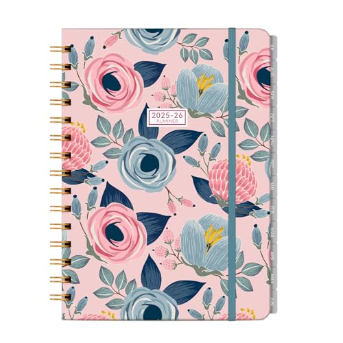planner 2025-2025 planner weekly and monthly, Jan. 2025 – Dec. 2025 Hardcover calendar planner 2025 for women Spiral Bound, Inner Pocket