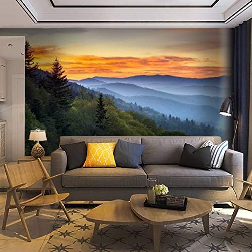 Wallpaper Wall Mural Great Smoky Mountains National Park Scenic Sunrise Landscape at Self Adhesive Removable Peel & Stick Wall Decor Home Craft Wall Decal Wall Poster Sticker for Living Room
